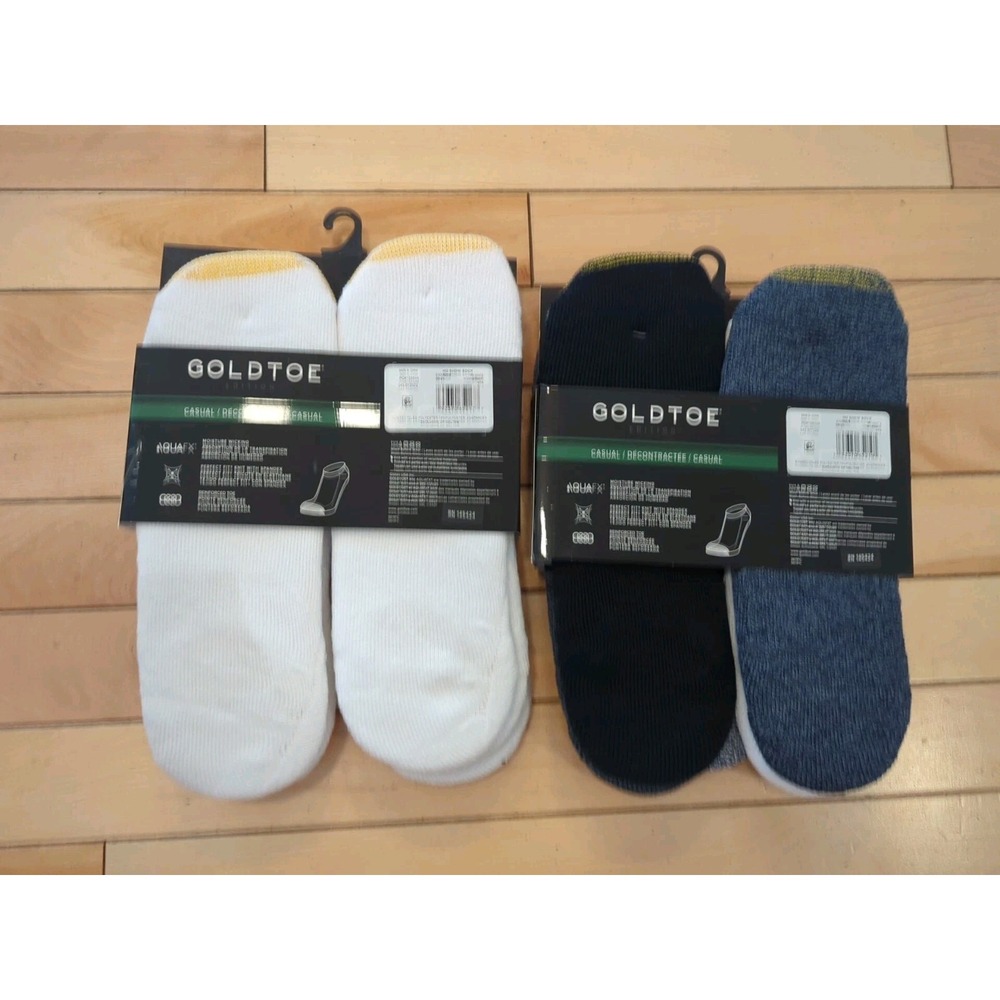 GOLD TOE Casual Moisture-Wicking No-Show Socks 12 Pairs NWT - Picture 4 of 6
